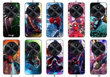 Силіконовий чохол Spider Man Людина-павук для Xiaomi Redmi 14C комікс стиль і захист &mdash; чохол з принтом для смартфона