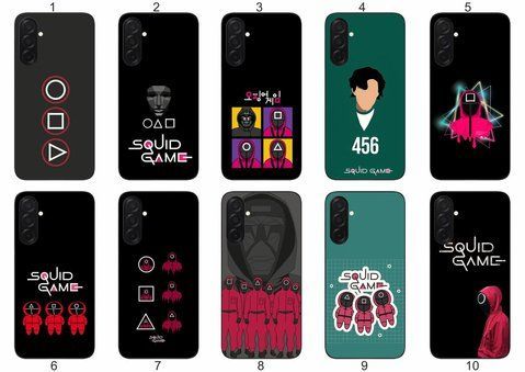 Силіконовий чохол Squid Game Гра в кальмара для Samsung Galaxy A17 трендовий принт і захист &mdash; чохол з принтом для смартфона