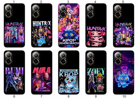Силіконовий чохол KPOP Demon Hunters для Realme C67 4G кейс-поп дизайн &mdash; чохол з принтом для смартфона