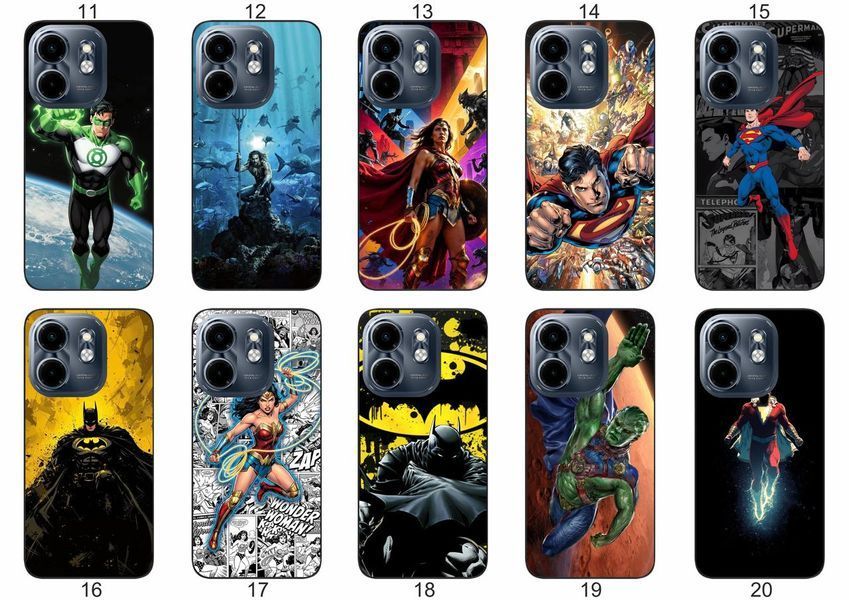 Силіконовий чохол DC Comics для Infinix Smart 9 4G супергеройська естетика &mdash; чохол з принтом для смартфона