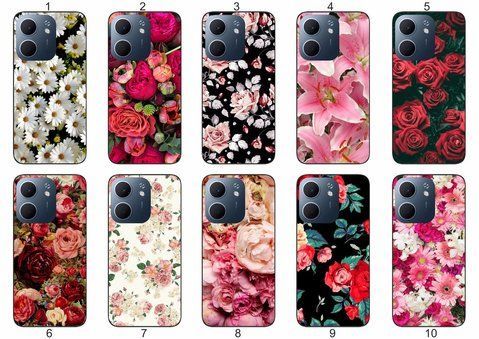 Силіконовий чохол Квіти для OPPO A5x яскравий квітковий принт &mdash; чохол з принтом для смартфона