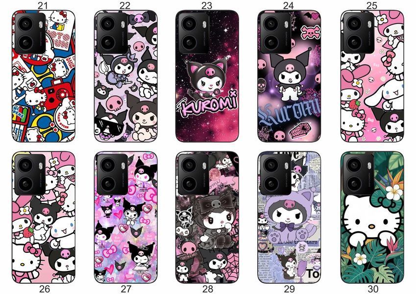 Силіконовий чохол Куромі Kuromi Hello Kitty для HMD Pulse Pro мила естетика з зухвалим акцентом &mdash; чохол з принтом для смартфона