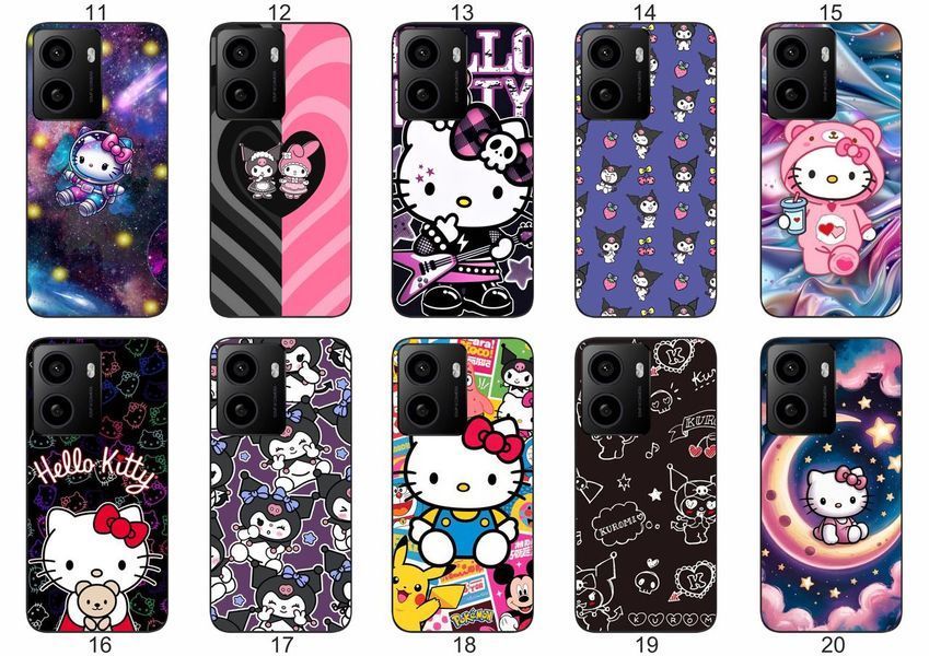 Силіконовий чохол Куромі Kuromi Hello Kitty для HMD Pulse Pro мила естетика з зухвалим акцентом &mdash; чохол з принтом для смартфона