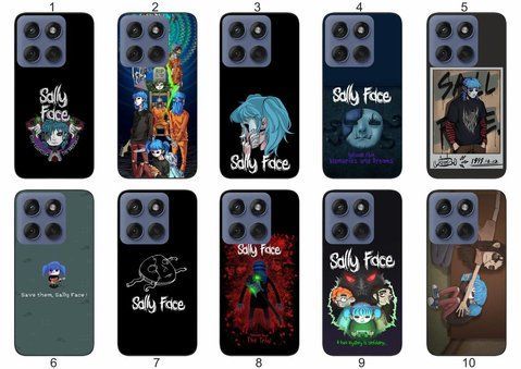 Силіконовий чохол Саллі Фейс Sally Face для Motorola Edge 60 Fusion загадковий дизайн &mdash; чохол з принтом для смартфона