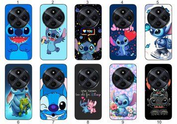 Силіконовий чохол Stitch Стіч для Xiaomi Redmi 14C пустотливий принт і захист &mdash; чохол з принтом для смартфона