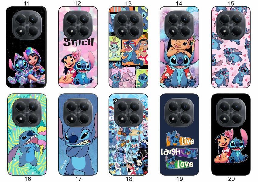 Силіконовий чохол Stitch Стіч для Xiaomi Redmi Note 15 Pro 4G пустотливий принт і захист &mdash; чохол з принтом для смартфона