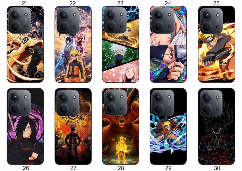 Силіконовий чохол з аніме Наруто Anime Naruto для Xiaomi Redmi 15C вислови свою фанатську любов &mdash; чохол з принтом для смартфона