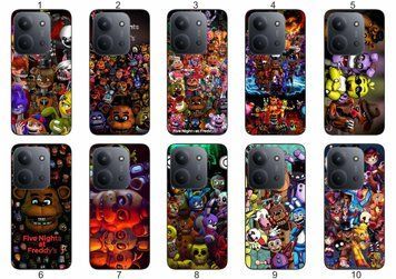 Силіконовий чохол Freddy FNAF Фредді Фазбер для Xiaomi Redmi 15C атмосферний принт і захист &mdash; чохол з принтом для смартфона