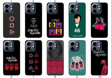 Силіконовий чохол Squid Game Гра в кальмара для Infinix Hot 50i трендовий принт і захист &mdash; чохол з принтом для смартфона