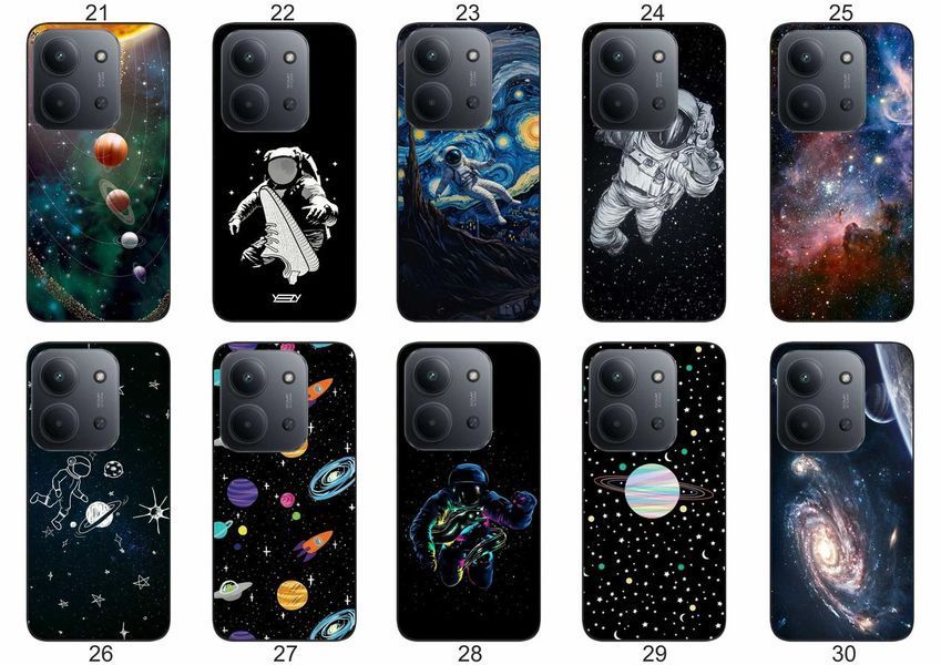 Силіконовий чохол Космос для Xiaomi Poco C85 чарівна естетика галактики &mdash; чохол з принтом для смартфона