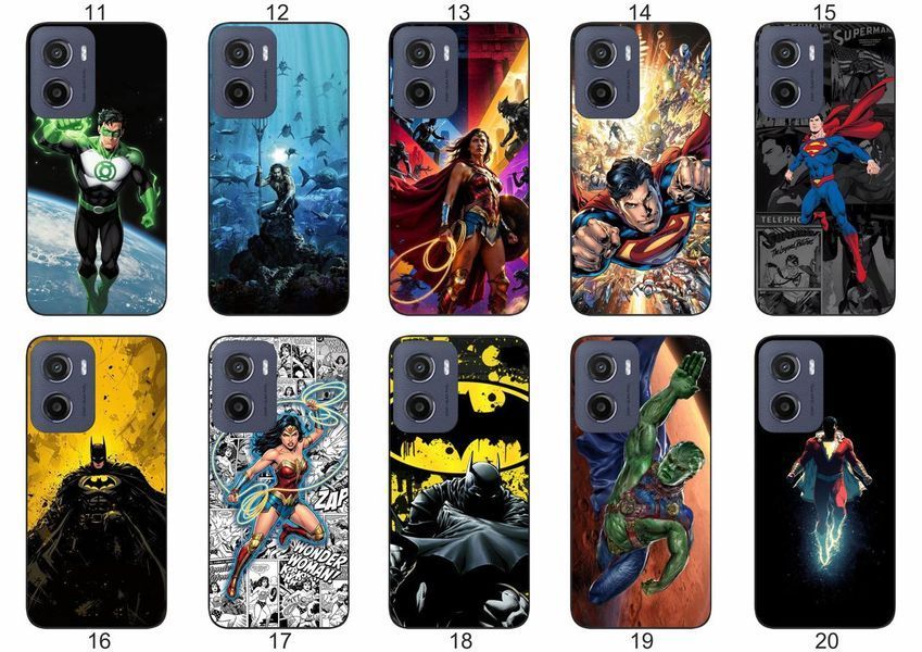 Силіконовий чохол DC Comics для Motorola Moto G05 супергеройська естетика &mdash; чохол з принтом для смартфона