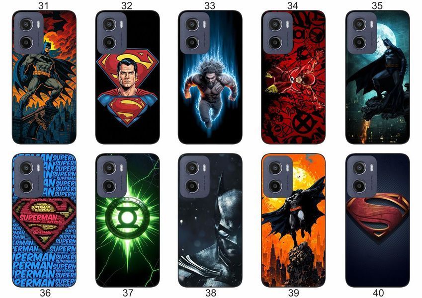Силіконовий чохол DC Comics для Motorola Moto G05 супергеройська естетика &mdash; чохол з принтом для смартфона