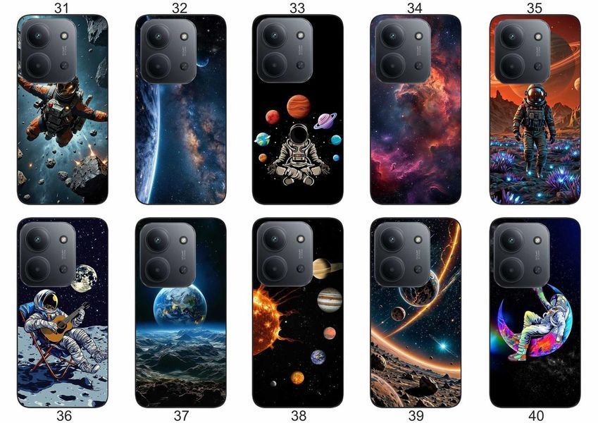 Силіконовий чохол Космос для Xiaomi Poco C85 чарівна естетика галактики &mdash; чохол з принтом для смартфона