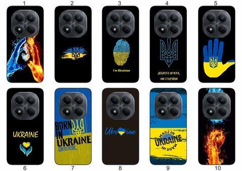 Силіконовий чохол Україна Ukraine для Xiaomi Redmi Note 15 Pro 5G стильний національний дизайн &mdash; чохол з принтом для смартфона