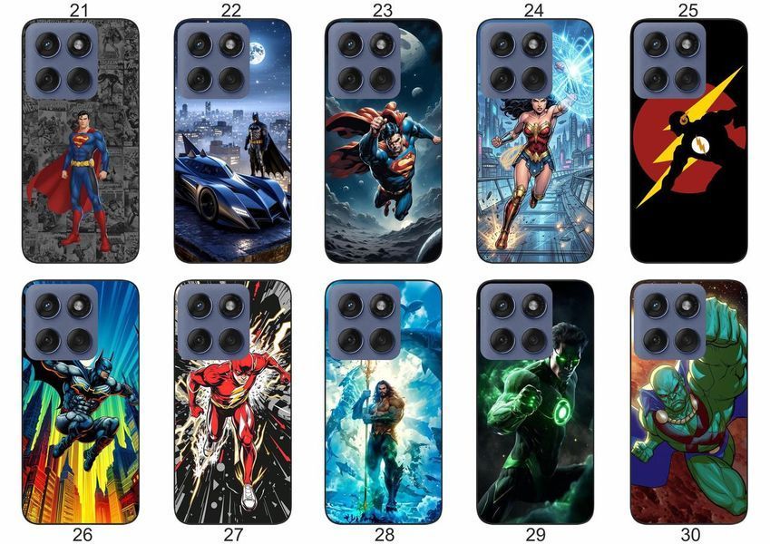 Силіконовий чохол DC Comics для Motorola Edge 60 Fusion супергеройська естетика &mdash; чохол з принтом для смартфона