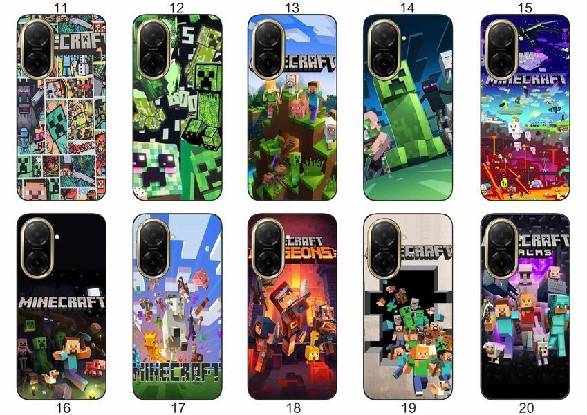 Силіконовий чохол із принтом Minecraft Майнкрафт для Xiaomi Redmi A5 захист в ігровому стилі &mdash; чохол з принтом для смартфона