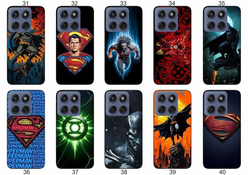 Силіконовий чохол DC Comics для Motorola Edge 60 Fusion супергеройська естетика &mdash; чохол з принтом для смартфона
