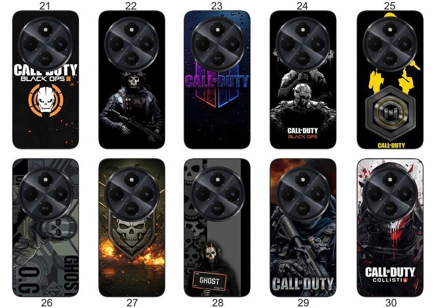 Силіконовий чохол Call of Duty для Xiaomi Redmi 14C атмосферний геймерський принт і захист &mdash; чохол з принтом для смартфона