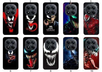 Силіконовий чохол Venom Веном для Xiaomi Redmi Note 15 Pro 4G драматичний контраст і захист &mdash; чохол з принтом для смартфона