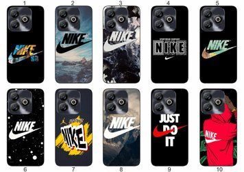 Силіконовий чохол бампер Nike Найк для ZTE Blade A75 4G лаконічно та динамічно &mdash; чохол з принтом для смартфона