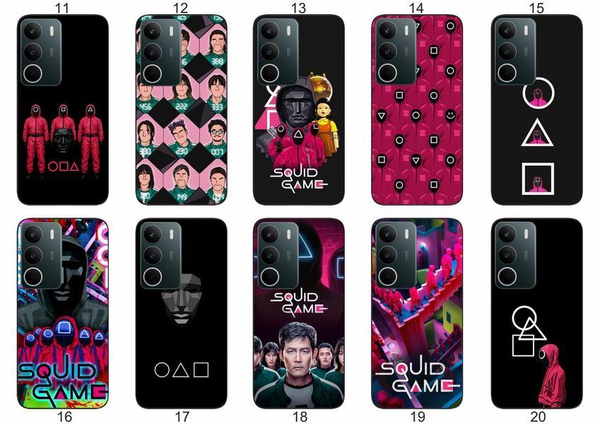 Силіконовий чохол Squid Game Гра в кальмара для Realme C71 4G трендовий принт і захист &mdash; чохол з принтом для смартфона
