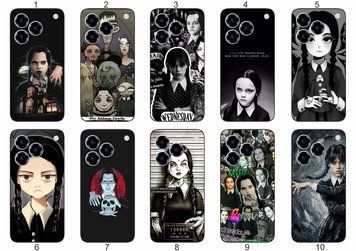 Силіконовий чохол Wednesday Addams Венздей для ZTE Blade A76 темна естетика та мінімалізм &mdash; чохол з принтом для смартфона
