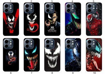 Силіконовий чохол Venom Веном для Infinix Hot 50i драматичний контраст і захист &mdash; чохол з принтом для смартфона