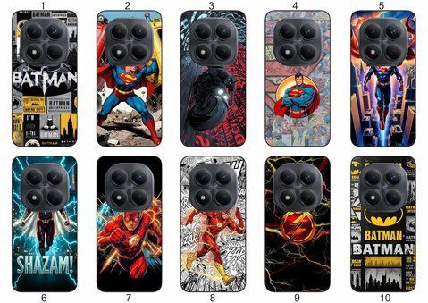 Силіконовий чохол DC Comics для Xiaomi Redmi Note 15 Pro 5G супергеройська естетика &mdash; чохол з принтом для смартфона