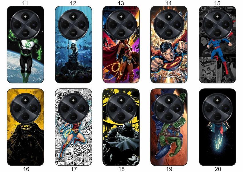 Силіконовий чохол DC Comics для Xiaomi Poco C75 супергеройська естетика &mdash; чохол з принтом для смартфона