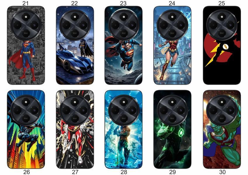 Силіконовий чохол DC Comics для Xiaomi Poco C75 супергеройська естетика &mdash; чохол з принтом для смартфона