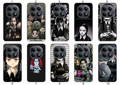 Силіконовий чохол Wednesday Addams Венздей для Xiaomi Redmi Note 15 4G / 5G темна естетика та мінімалізм &mdash; чохол з принтом для смартфона