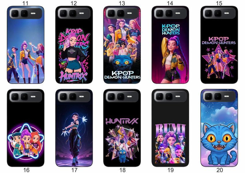 Силіконовий чохол KPOP Demon Hunters для Infinix Smart 10 Plus (X6725B) кейс-поп дизайн &mdash; чохол з принтом для смартфона