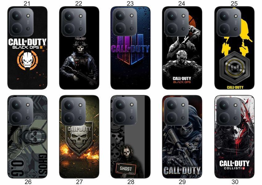 Силіконовий чохол Call of Duty для Xiaomi Redmi 15C атмосферний геймерський принт і захист &mdash; чохол з принтом для смартфона