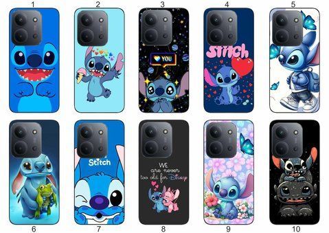 Силіконовий чохол Stitch Стіч для Xiaomi Poco C85 пустотливий принт і захист &mdash; чохол з принтом для смартфона