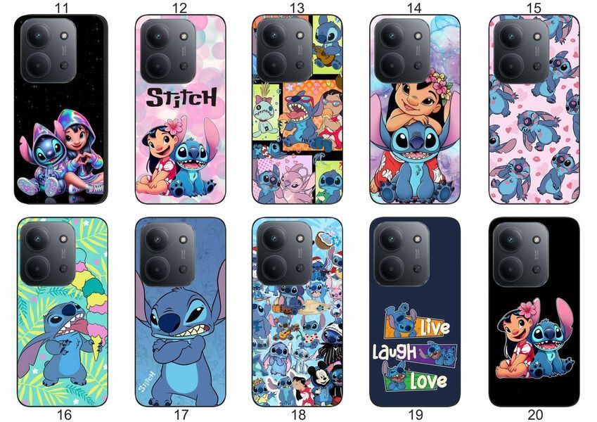Силіконовий чохол Stitch Стіч для Xiaomi Poco C85 пустотливий принт і захист &mdash; чохол з принтом для смартфона