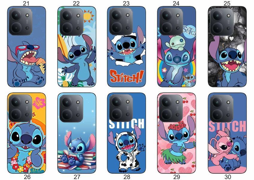 Силіконовий чохол Stitch Стіч для Xiaomi Poco C85 пустотливий принт і захист &mdash; чохол з принтом для смартфона