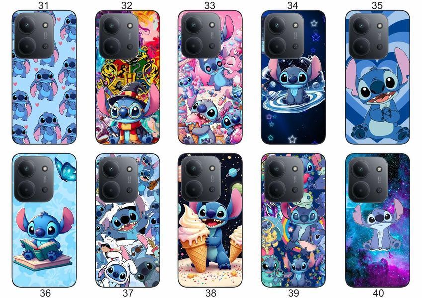 Силіконовий чохол Stitch Стіч для Xiaomi Poco C85 пустотливий принт і захист &mdash; чохол з принтом для смартфона