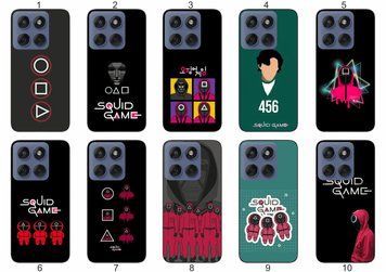 Силіконовий чохол Squid Game Гра в кальмара для Motorola Edge 60 трендовий принт і захист &mdash; чохол з принтом для смартфона