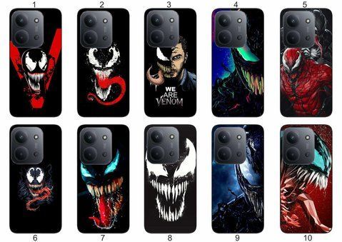 Силіконовий чохол Venom Веном для Xiaomi Redmi 15C драматичний контраст і захист &mdash; чохол з принтом для смартфона
