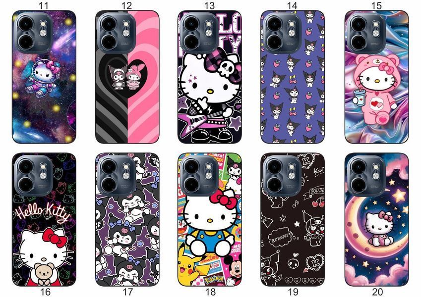 Силіконовий чохол Куромі Kuromi Hello Kitty для Infinix Smart 9 4G мила естетика з зухвалим акцентом &mdash; чохол з принтом для смартфона