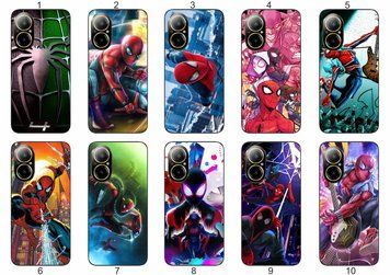 Силіконовий чохол Spider Man Людина-павук для Realme C67 4G комікс стиль і захист &mdash; чохол з принтом для смартфона