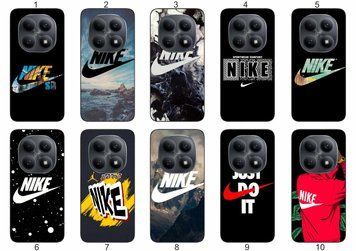 Силіконовий чохол бампер Nike Найк для Xiaomi Redmi Note 15 4G / 5G лаконічно та динамічно &mdash; чохол з принтом для смартфона