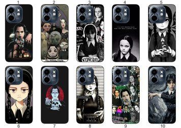 Силіконовий чохол Wednesday Addams Венздей для Infinix Smart 9 4G темна естетика та мінімалізм &mdash; чохол з принтом для смартфона