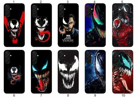 Силіконовий чохол Venom Веном для Samsung Galaxy A57 драматичний контраст і захист &mdash; чохол з принтом для смартфона