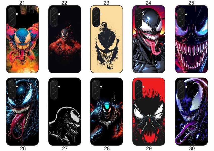Силіконовий чохол Venom Веном для Samsung Galaxy A57 драматичний контраст і захист &mdash; чохол з принтом для смартфона