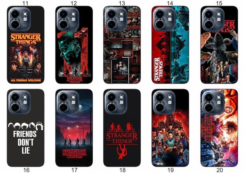 Силіконовий чохол Дуже дивні справи Stranger Things для Infinix Hot 50i фантастичний дизайн і надійний захист &mdash; чохол з принтом для смартфона