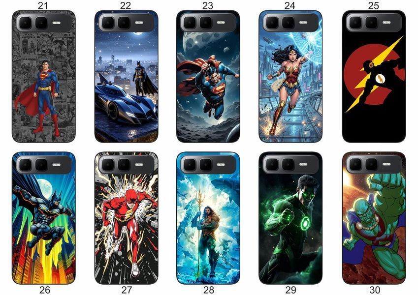 Силіконовий чохол DC Comics для Infinix Smart 10 Plus (X6725B) супергеройська естетика &mdash; чохол з принтом для смартфона
