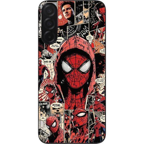 Силіконовий чохол Spider Man Людина-павук для Samsung Galaxy A37 комікс стиль і захист &mdash; чохол з принтом для смартфона