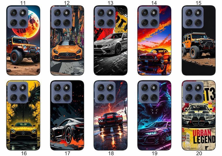 Силіконовий чохол Авто Машина для Motorola Edge 60 лаконічно та динамічно &mdash; чохол з принтом для смартфона