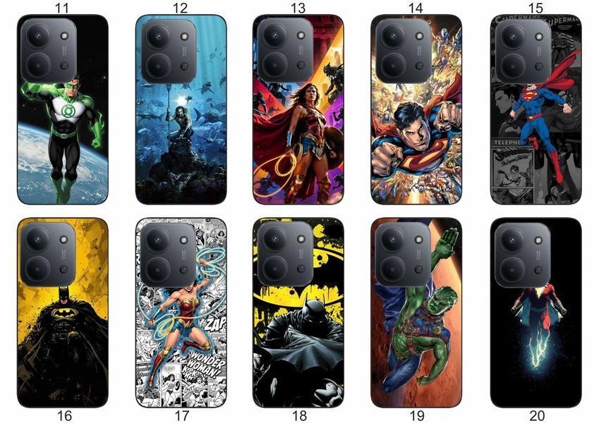 Силіконовий чохол DC Comics для Xiaomi Poco C85 супергеройська естетика &mdash; чохол з принтом для смартфона